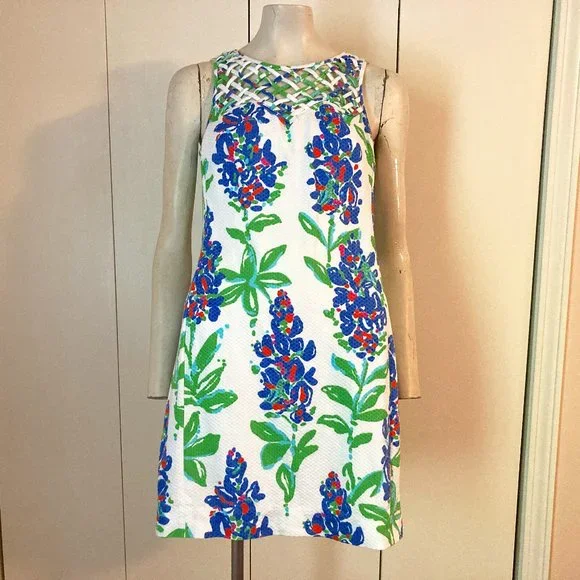 Lilly Pulitzer | Dresses | Lilly Pulitzer Floral Dress Size 4 White Cotton With Blue Pink And Green Flowers | Poshmark Lilly Pulitzer | Dresses | Lilly Pulitzer Floral Dress Size 4 White Cotton With Blue Pink And Green Flowers | Poshmark
